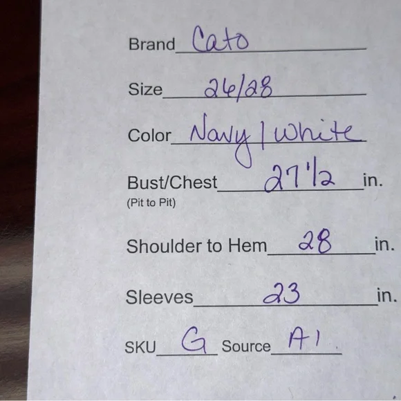 Cato Navy Boho Embroidered Floral Peasant Blouse Plus 26/28W - Picture 8 of 8